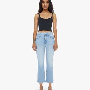 MOTHER Lil Insider Crop Step Fray Jeans NWOT